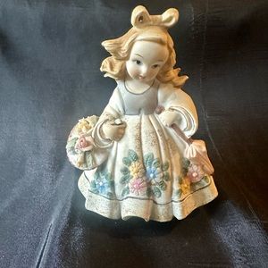 Vintage Lefton Flower Girl